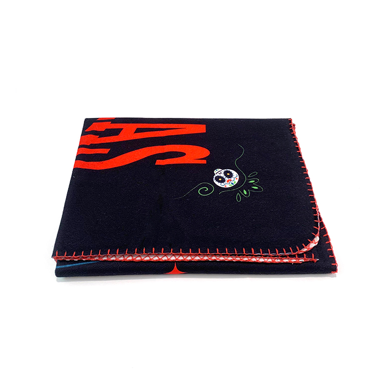 Custom Logo Cheap Soft Warm Stock Lot Sublimation Polar Fleece Blanket