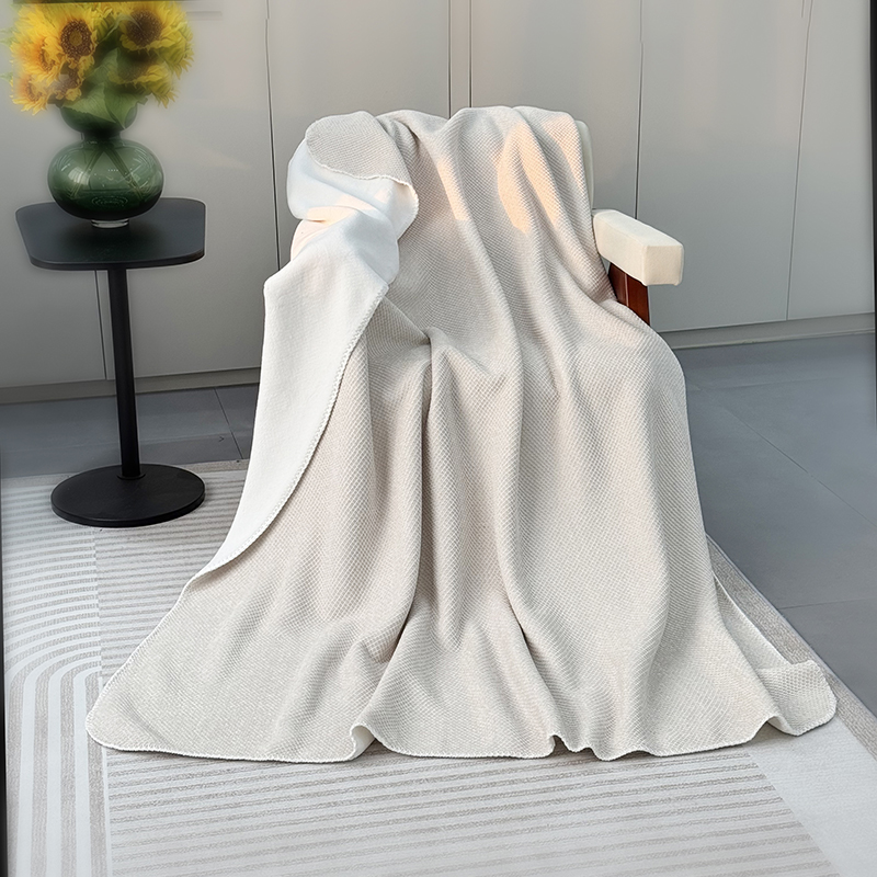 Ultra Soft Warm Sherpa Blanket,Decorative Solid Lightweight Velvet Blanket for Chair in Winter