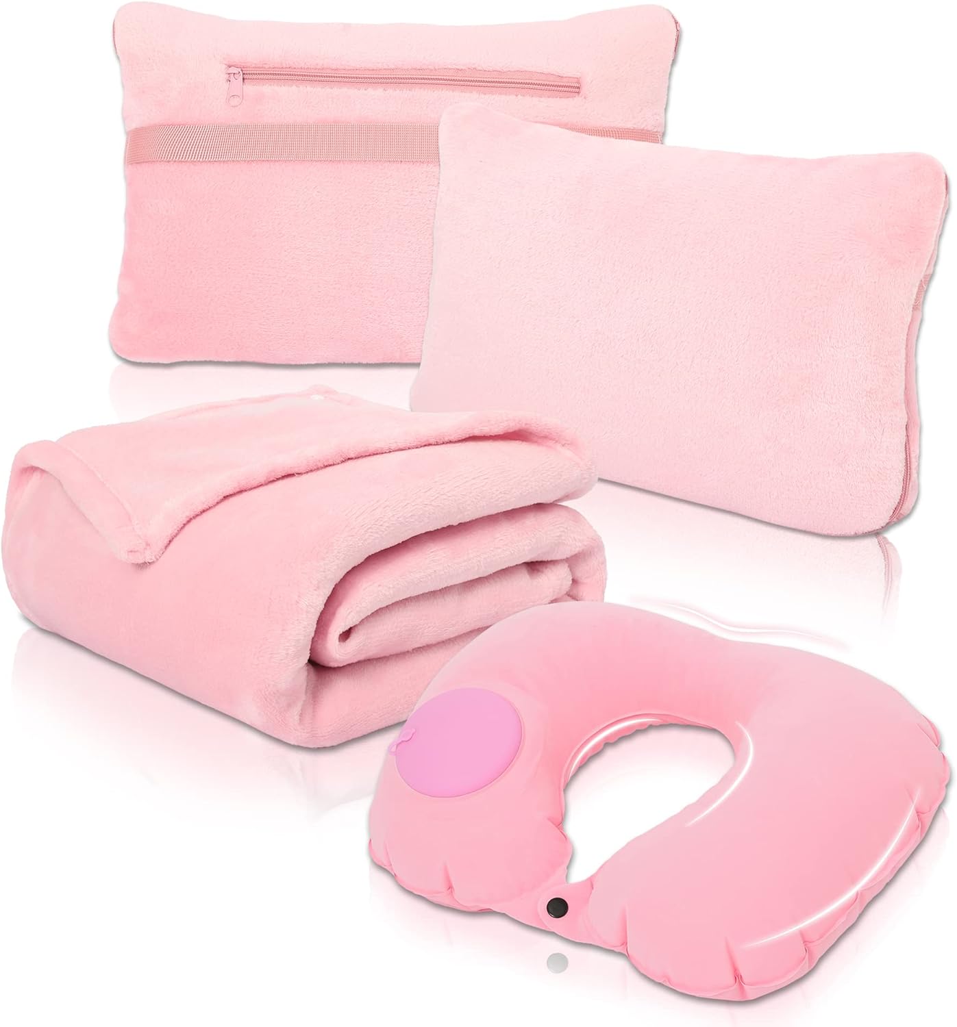 Polyester polar fleece pillow blanket 2 in 1 blanket and pillow set throw pillow and wool blanket